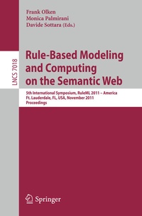 Enlarge image Cover: Rule-Based Modeling and Computing on the Semantic Web - Springer