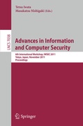 Cover: Advances in Information and Computer Security - Springer
