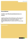 Cover: Analyse der Wachstumshindernisse in Indien - GRIN Verlag