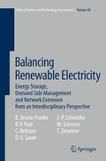 Cover: Balancing Renewable Electricity - Springer