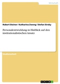 Cover: Personalentwicklung in Hinblick auf den institutionalistischen Ansatz - GRIN Verlag