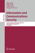 Cover: Information and Communication Security - Springer