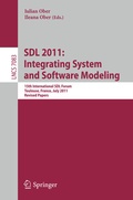 Cover: SDL 2011: Integrating System and Software Modeling - Springer