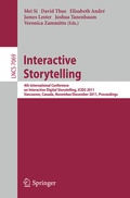Cover: Interactive Storytelling - Springer