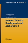 Cover: Internet - Technical Developments and Applications 2 - Springer