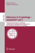 Cover: Advances in Cryptology -- ASIACRYPT 2011 - Springer