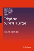 Cover: Telephone Surveys in Europe - Springer