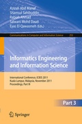 Cover: Informatics Engineering and Information Science, Part III - Springer