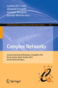 Enlarge image Cover: Complex Networks - Springer