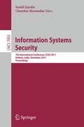 Cover: Information Systems Security - Springer