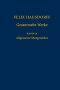 Bild: Felix Hausdorff - Gesammelte Werke Band IA - Springer