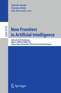 Enlarge image Cover: New Frontiers in Artificial Intelligence - Springer