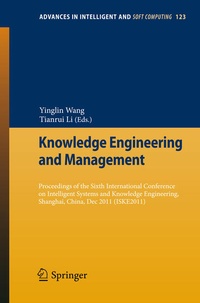 Enlarge image Cover: Knowledge Engineering and Management - Springer