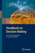 Cover: Handbook on Decision Making - Springer