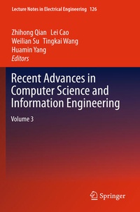 Enlarge image Cover: Recent Advances in Computer Science and Information Engineering - Springer