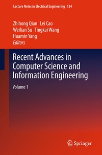 Enlarge image Cover: Recent Advances in Computer Science and Information Engineering - Springer