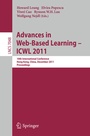 Cover: Advances in Web-based Learning - ICWL 2011 - Springer
