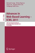 Cover: Advances in Web-based Learning - ICWL 2011 - Springer