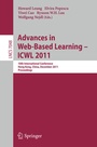 Cover: Advances in Web-based Learning - ICWL 2011 - Springer