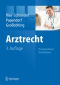 Cover: Arztrecht - Springer