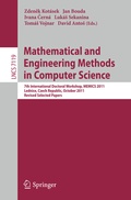 Cover: Mathematical and Engineering Methods in Computer Science - Springer
