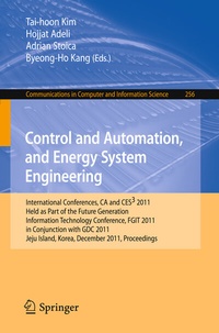 Enlarge image Cover: Control and Automation, and Energy System Engineering - Springer