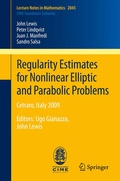 Cover: Regularity Estimates for Nonlinear Elliptic and Parabolic Problems - Springer