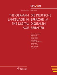 Enlarge image Cover: The German Language in the Digital Age - Springer