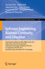 Cover: Software Engineering, Business Continuity, and Education - Springer
