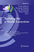 Cover: Building the e-World Ecosystem - Springer