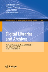 Abbildung von: Digital Libraries and Archives - Springer