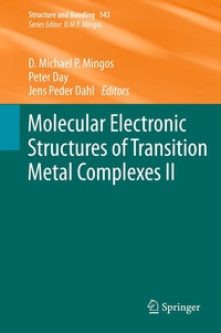 Enlarge image Cover: Molecular Electronic Structures of Transition Metal Complexes II - Springer