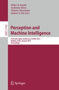 Cover: Perception and Machine Intelligence - Springer