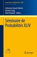 Cover: S&eacute;minaire de Probabilit&eacute;s XLIV - Springer