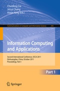 Cover: Information Computing and Applications - Springer