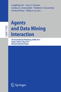 Cover: Agents and Data Mining Interaction - Springer