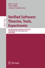 Cover: Verified Software: Theories, Tools, Experiments - Springer
