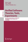 Cover: Verified Software: Theories, Tools, Experiments - Springer