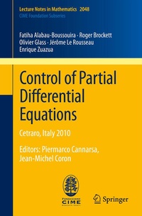Enlarge image Cover: Control of Partial Differential Equations - Springer