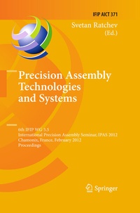 Enlarge image Cover: Precision Assembly Technologies and Systems - Springer