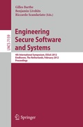 Cover: Engineering Secure Software and Systems - Springer