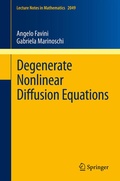 Cover: Degenerate Nonlinear Diffusion Equations - Springer