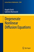 Cover: Degenerate Nonlinear Diffusion Equations - Springer