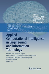 Enlarge image Cover: Applied Computational Intelligence in Engineering and Information Technology - Springer