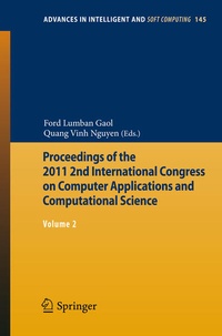 Enlarge image Cover: Proceedings of the 2011 2nd International Congress on Computer Applications and Computational Science - Springer