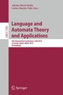 Cover: Language and Automata Theory and Applications - Springer