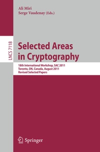Enlarge image Cover: Selected Areas in Cryptography - Springer