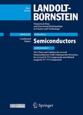 Cover: New Data and Updates for several Semiconductors with Chalcopyrite Structure, for several II-VI Compounds and diluted magnetic IV-VI Compounds - Springer