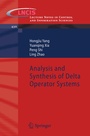 Cover: Analysis and Synthesis of Delta Operator Systems - Springer