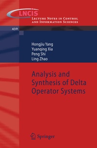 Enlarge image Cover: Analysis and Synthesis of Delta Operator Systems - Springer